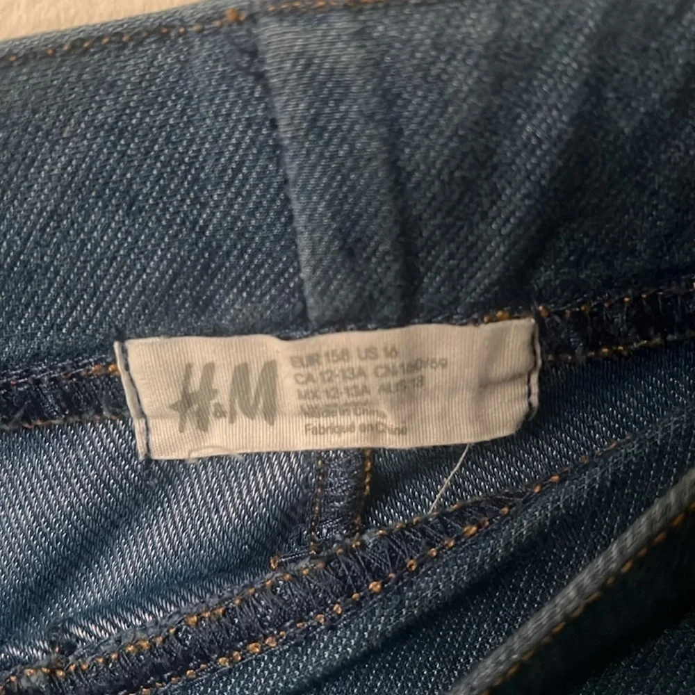 HM junior blue jeans short size 12 y2k